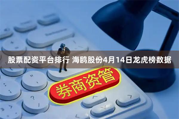 股票配资平台排行 海鸥股份4月14日龙虎榜数据